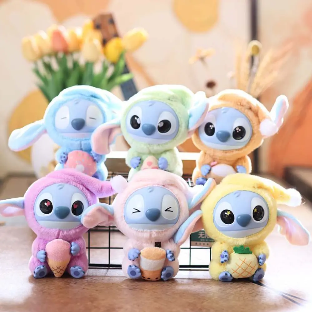 15cm Disney Stitch Plush Dolls Keychain Toys Kawaii Anime Lilo & Stitch Doll Toy Backpack Pendant Kids Birthday Christmas Gifts