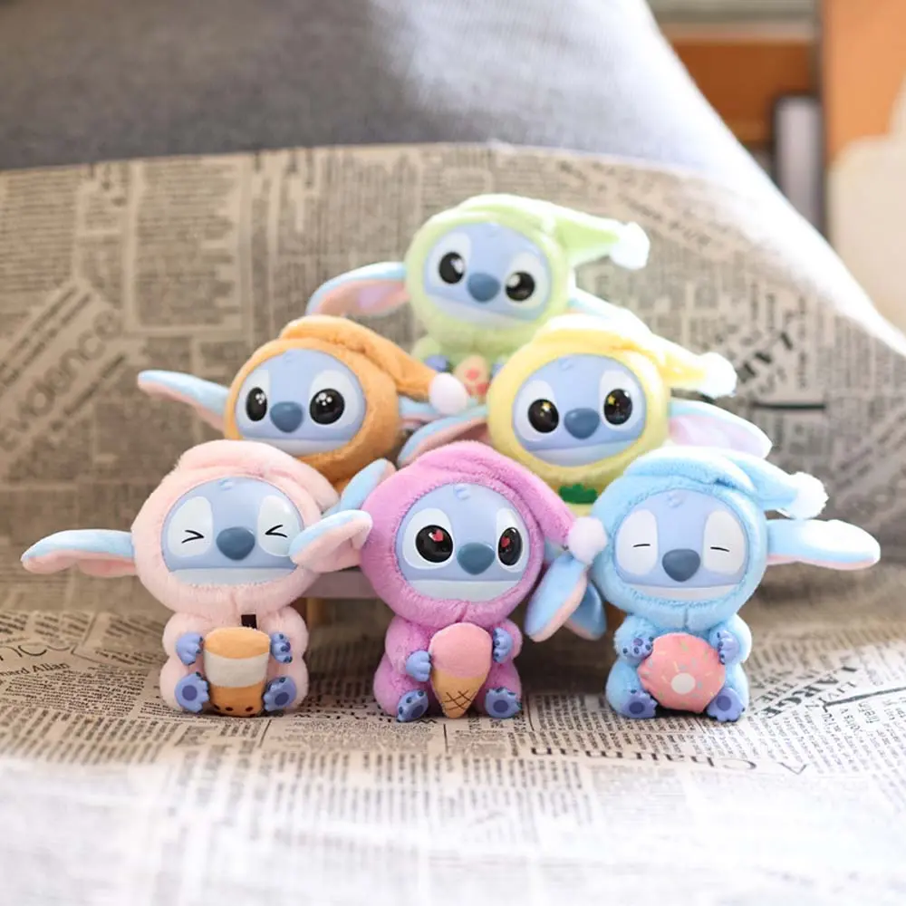 15cm Disney Stitch Plush Dolls Keychain Toys Kawaii Anime Lilo & Stitch Doll Toy Backpack Pendant Kids Birthday Christmas Gifts