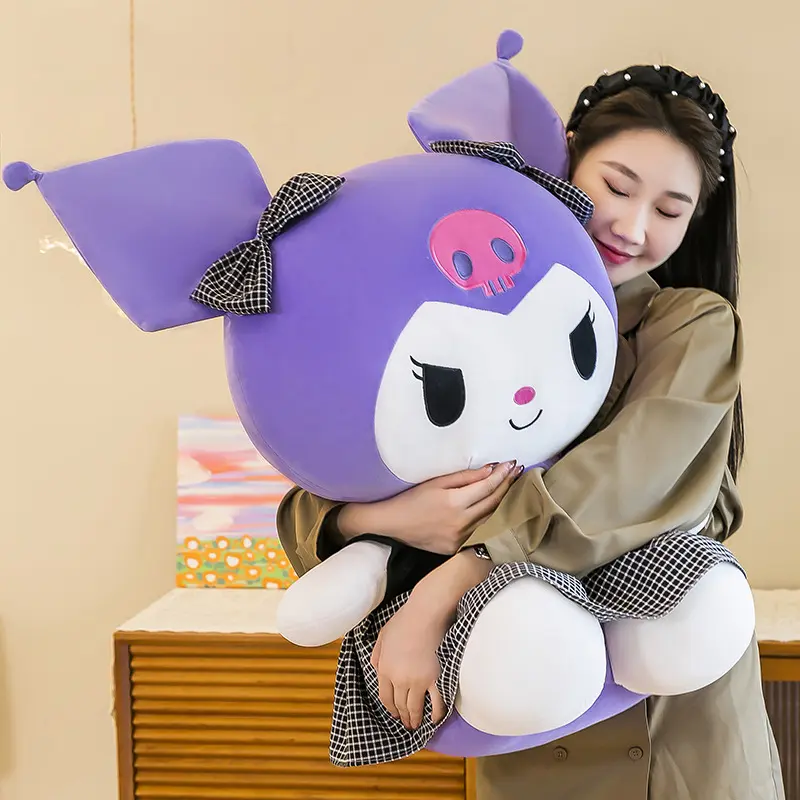 40cm Sanrio Kuromi Doll Plush Toy Cartoon Melody Doll Pillow Gift Children's Room Decoration Plushie Dolls Gifts for Kids