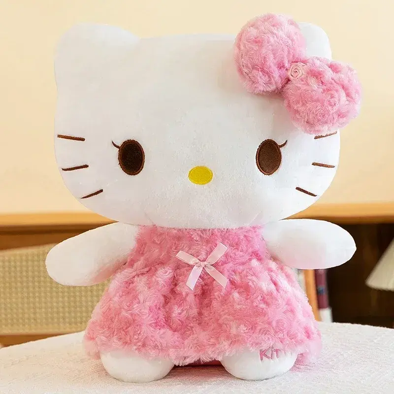 65cm Sanrio Hello Kitty Kawaii Rose My Melody Plush Toy Anime Cartoon Anime Big Size Soft Stuffed Doll Pillow Kids Birthday Gift
