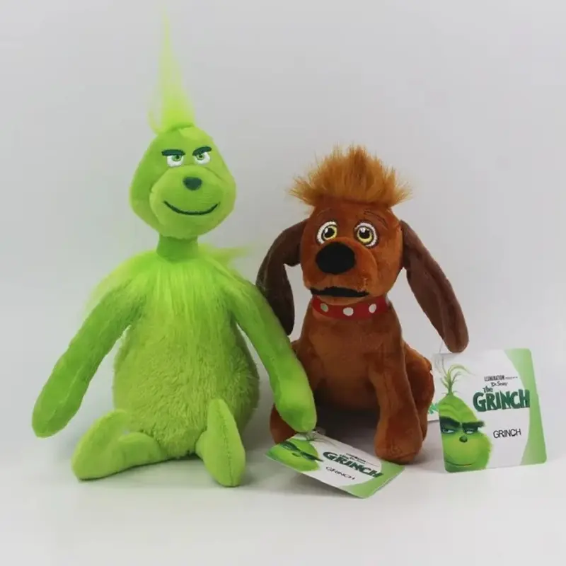 Green Shaggy Anime Figures Perfect Christmas Decoration Green Haired Monster Figurine Adorable Plush Doll Kid Birthday Toy Gifts