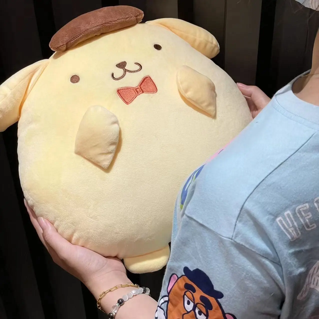 40cm Sanrio Pom Pom Puirn Plush Toys Kawaii Sanrio Pompompurin Stuffed Dolls Room Decor Bedside Cushion Sofa Pillow Girl Gift