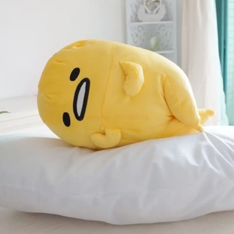 New 40cm Sanrio Gudetama Plush Toys Kawaii Egg Anime Figure Soft Stuffed Plushie Dolls Lazy Egg Pillows Cute Girl Birthday Gifts