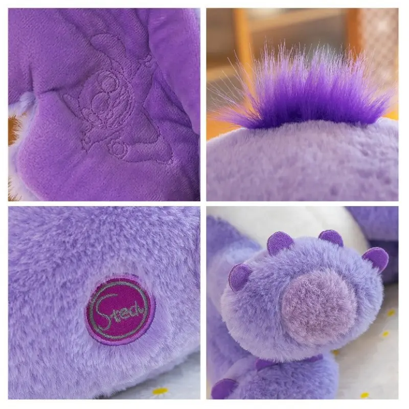 Disney Anime Cartoon Purple Stitch Kawaii Plush Doll Girl Room Pillow Girlfriend Valentine's Day Birthday Gift Doll 8 in Pendant