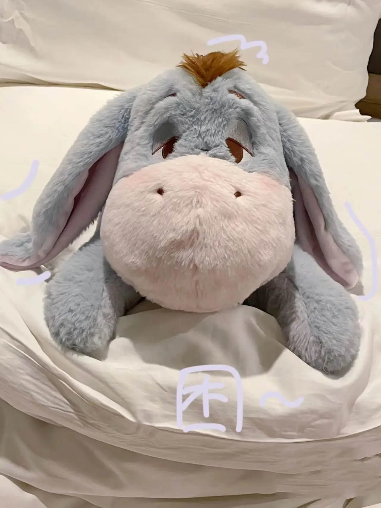 Disney Winnie The Pooh Eeyore Piglet Plush Toy Animal Donkey Pig Cartoon Anime Figure Room Decor Cushion Pillow Peluches Gift