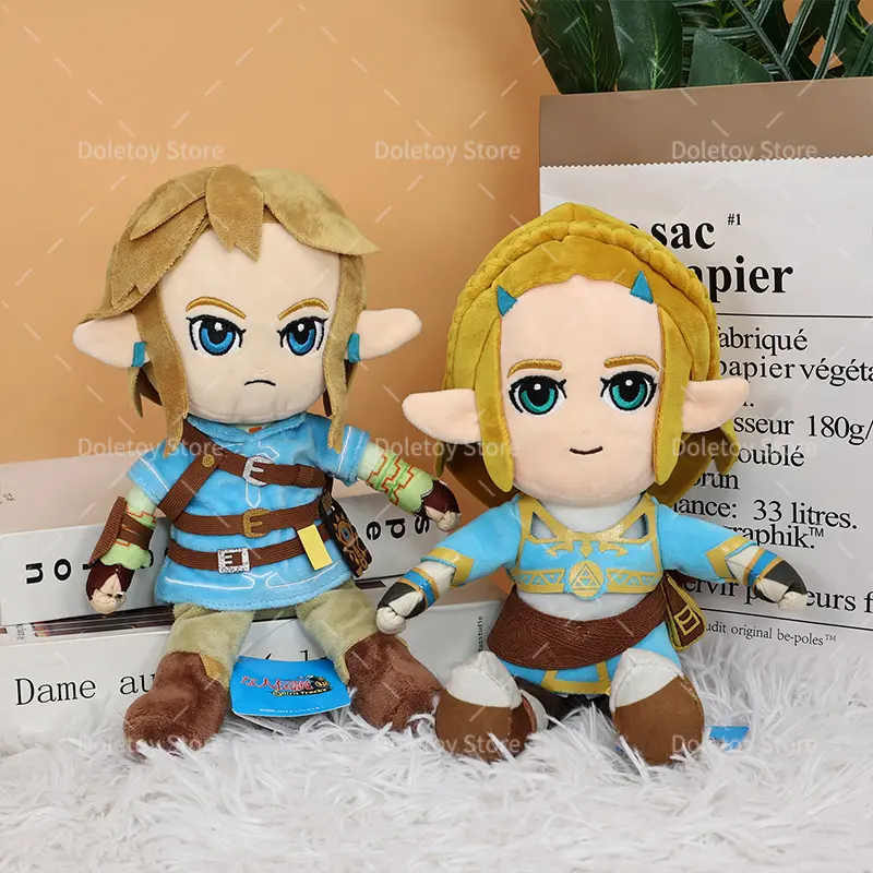 New The Legend of Zelda Plush Link Boy Korok Breath of the Wild Goblin Princess Zelda Sand Seal Pillow Kid Birthday Gift