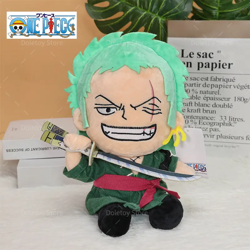 NEW Original One Piece Anime Plush Gear 5 Luffy Sanji Brook Luffy Chopper Cute Cartoon Karoo Stuffed Animal Doll Kid Xmas Gift