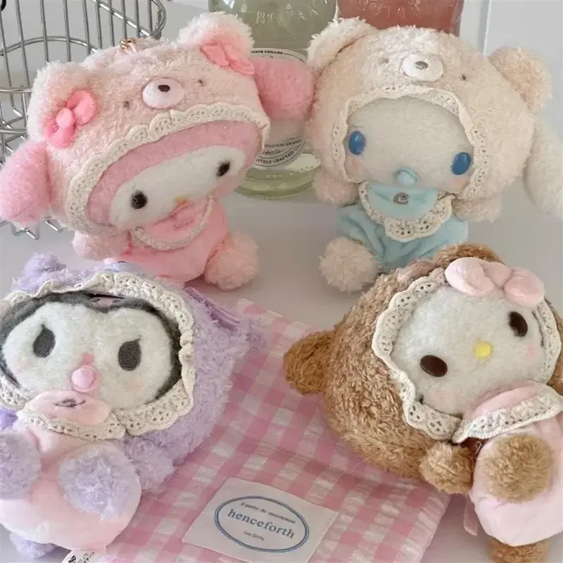 Sanrio Pacifier My Melody Doll New Hello Kitty Baby Doll Toy Backpack Pendant Kawaii Cinnamoroll Keychain Decoration Toy Gift