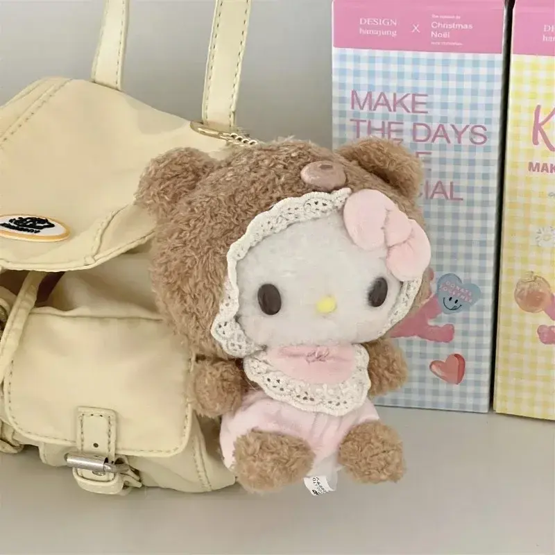 Sanrio Pacifier My Melody Doll New Hello Kitty Baby Doll Toy Backpack Pendant Kawaii Cinnamoroll Keychain Decoration Toy Gift