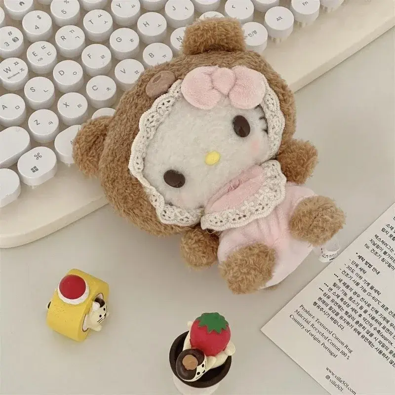 Sanrio Pacifier My Melody Doll New Hello Kitty Baby Doll Toy Backpack Pendant Kawaii Cinnamoroll Keychain Decoration Toy Gift
