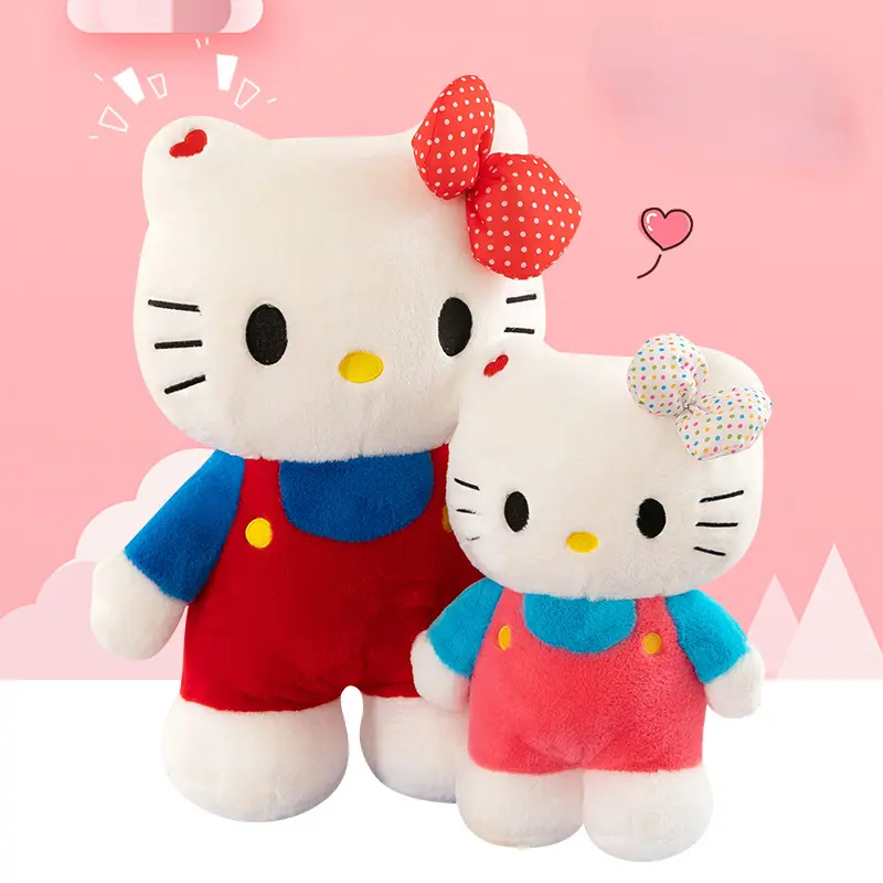 80/60/40cm Big Size Hello Kitty Cartoon Character Anime Plus Stuffed hello kitty plushie giant Comfortable Pillow Kawaii Childre
