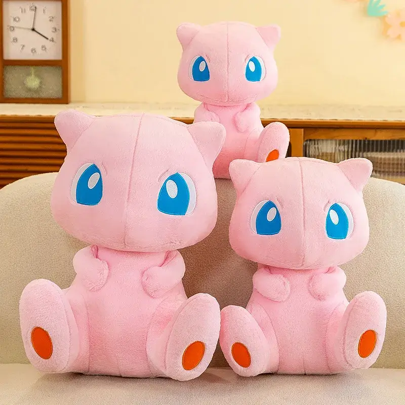 35-70CM New Pokemon Mew Plush Huge Toys Mewtwo Pokémon Anime Doll Shell Holster Rabbit Stuffed Plushie Semi Finished Products