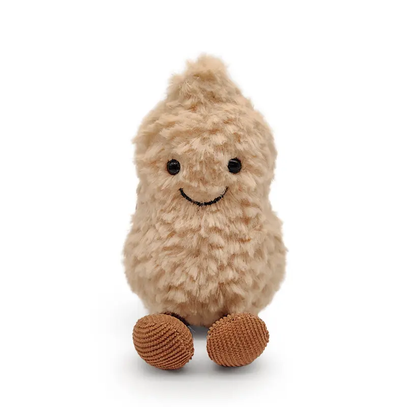 Small Peanut Plush Doll Kawaii Room Decor Pendant Live Room Decor Anime Keychain Stuffed Toy Girlish Gift for Kid