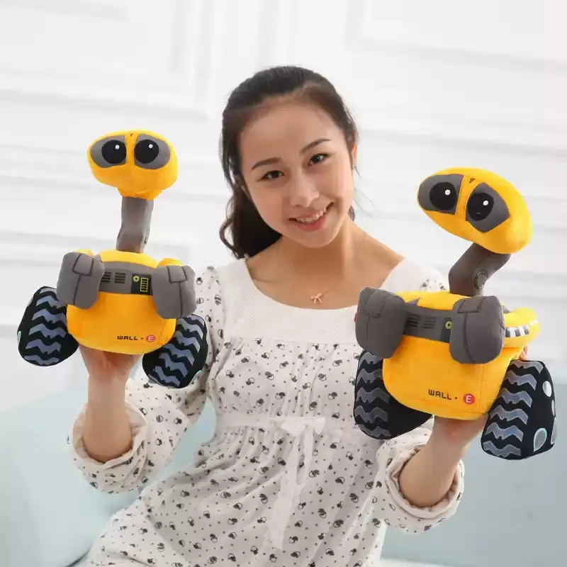Cartoon WALL-E Vivid Robot Plush Toy Wall E Minion Robot soft Stuffed Movie Anime Plush Doll Toy Home Decor Birthday Gift