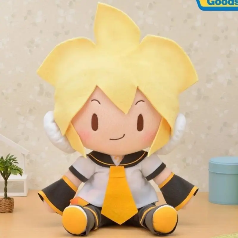 Plush Doll Hatsune Miku Anime Decorate Ragdoll Stuffed Animals Portable Girl Gift Toy Figures Rin Kagamine Len Kagamine Cute