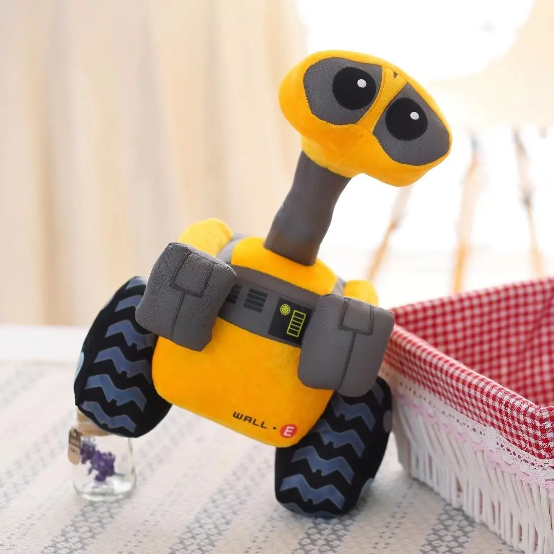 Cartoon WALL-E Vivid Robot Plush Toy Wall E Minion Robot soft Stuffed Movie Anime Plush Doll Toy Home Decor Birthday Gift