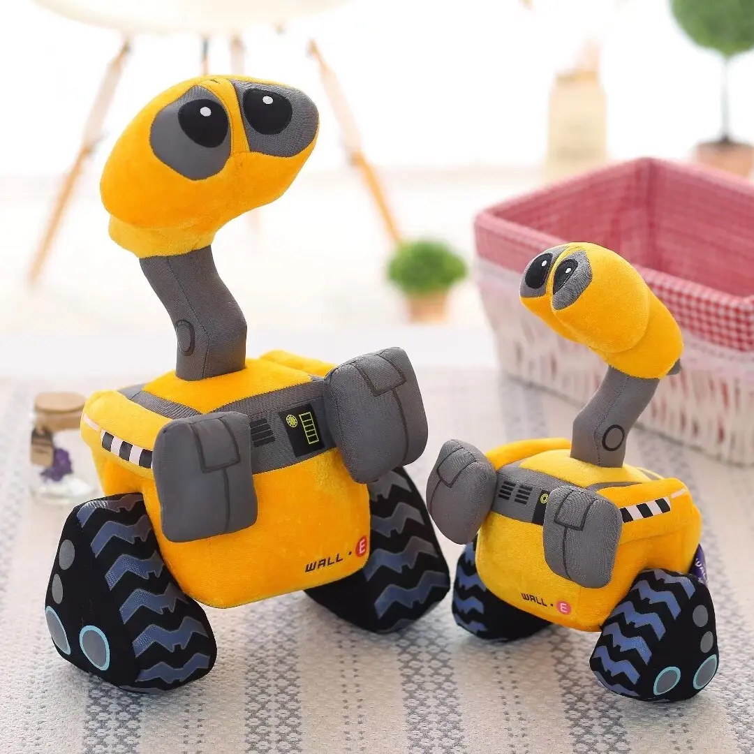 Cartoon WALL-E Vivid Robot Plush Toy Wall E Minion Robot soft Stuffed Movie Anime Plush Doll Toy Home Decor Birthday Gift