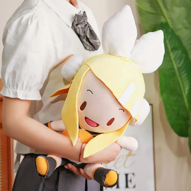 Plush Doll Hatsune Miku Anime Decorate Ragdoll Stuffed Animals Portable Girl Gift Toy Figures Rin Kagamine Len Kagamine Cute