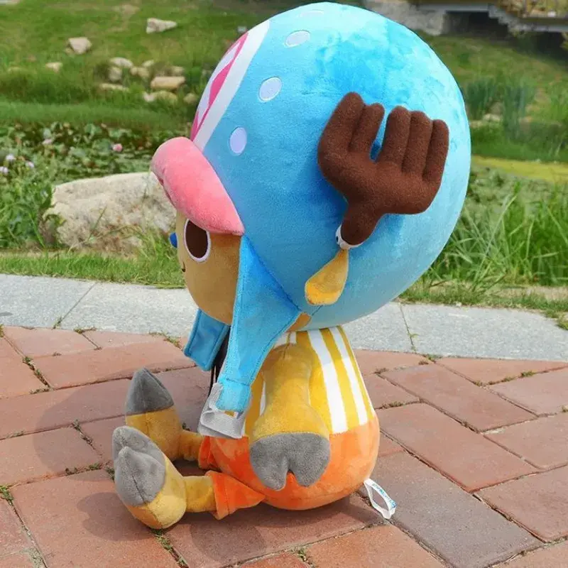 80cm Large Size One Piece Cartoon Classic Tony Tony Chopper Kawaii Doll Plush Toy Room Decoration Children Girl Holiday Gifts