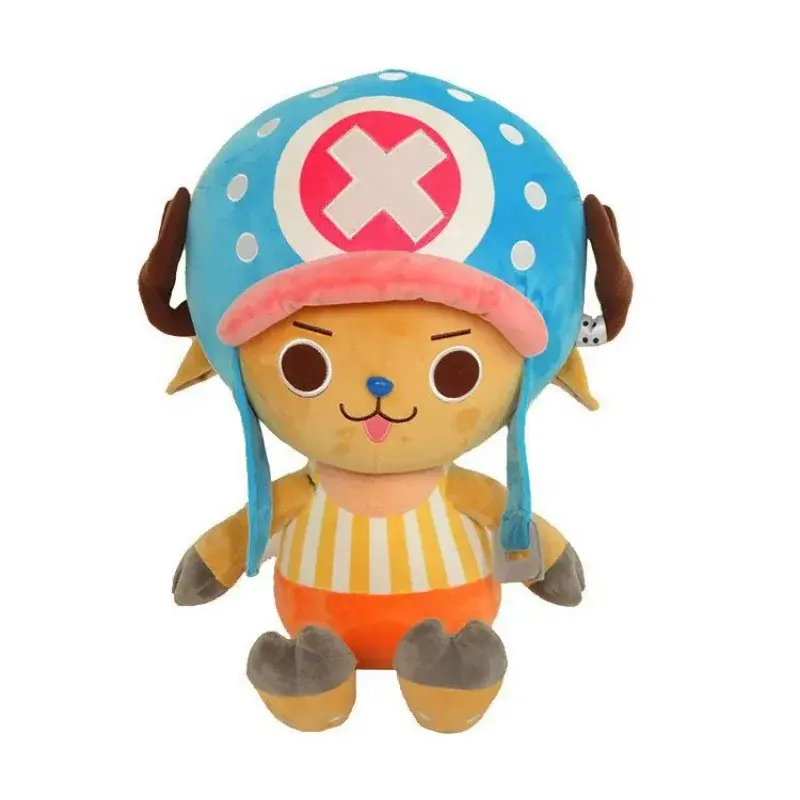 80cm Large Size One Piece Cartoon Classic Tony Tony Chopper Kawaii Doll Plush Toy Room Decoration Children Girl Holiday Gifts