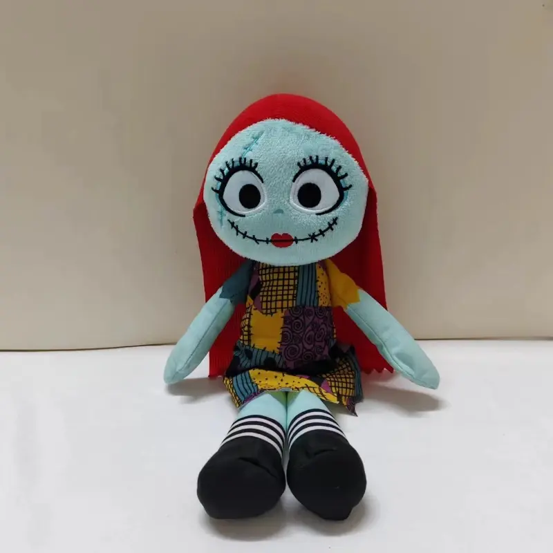 Disney The Nightmare Before Christmas Jack Skellington Sally Zero Dog Short Plush Doll Anime Figures Cartoon Children Halloween