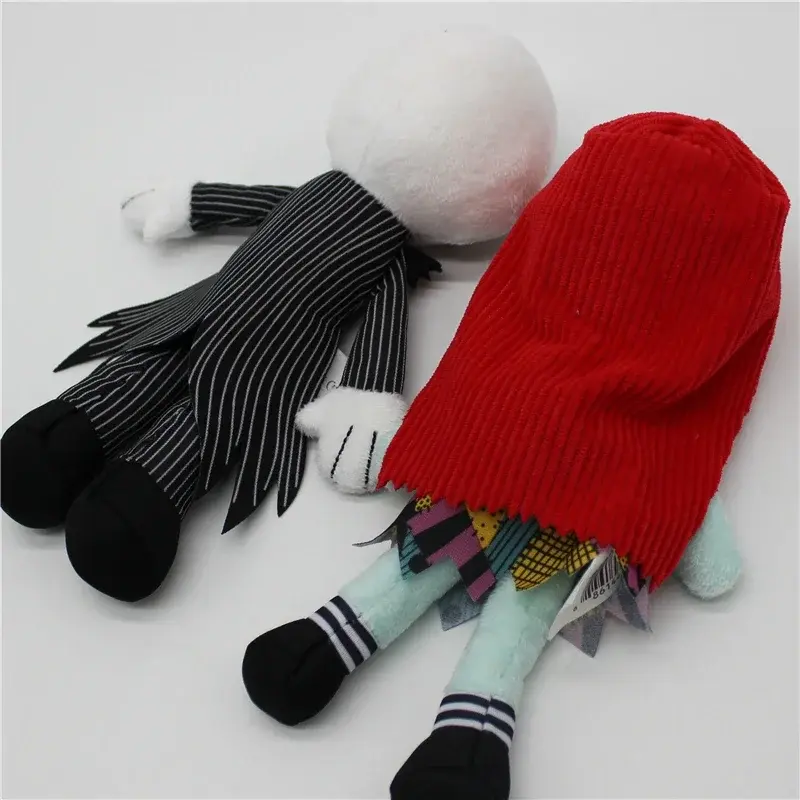 Disney The Nightmare Before Christmas Jack Skellington Sally Zero Dog Short Plush Doll Anime Figures Cartoon Children Halloween