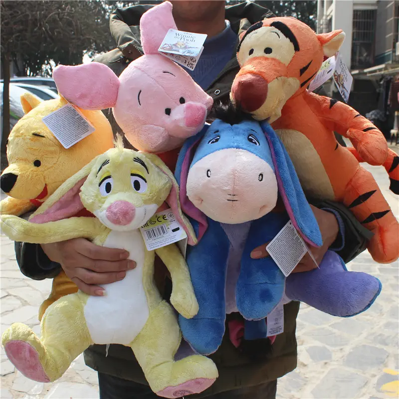 Disney 1piece winnie the pooh bear and tigger Eeyore donkey Piglet pig Pooh Bear stuffed gift toys boys girl's brithday  gift