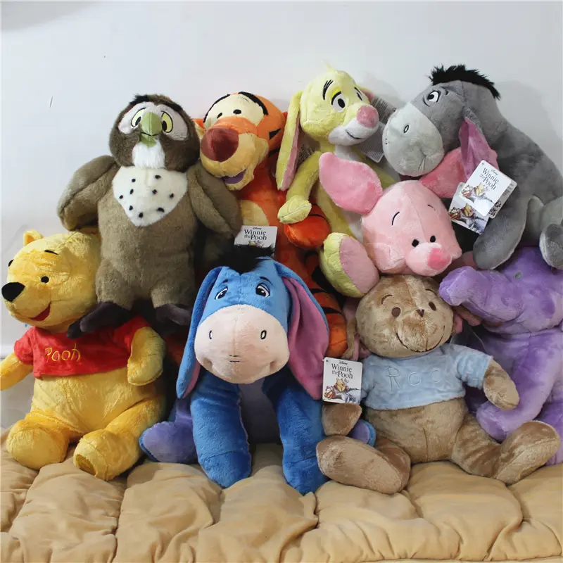 Disney 1piece winnie the pooh bear and tigger Eeyore donkey Piglet pig Pooh Bear stuffed gift toys boys girl's brithday  gift