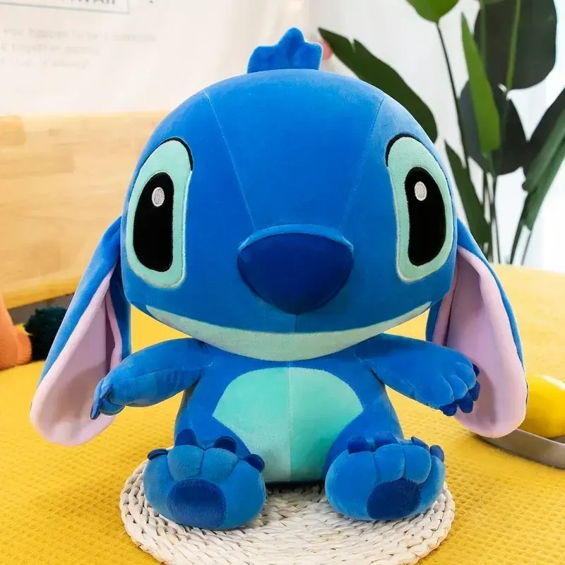 80cm Big Size Disney LILO & Stitch Anime Plush Stuffed Doll Room Plushies Pillow Ornaments Peluche Children's Holiday Gifts