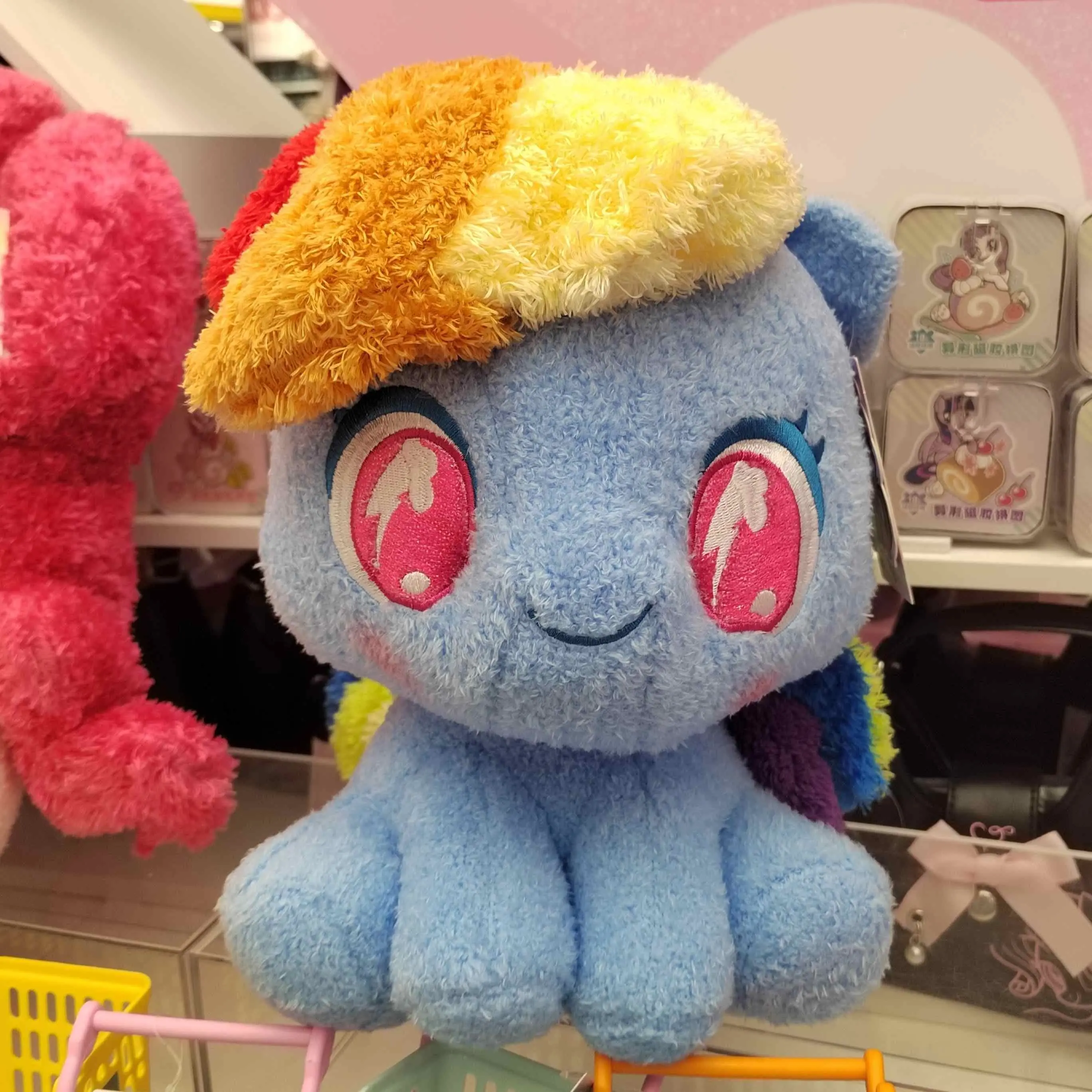 New Genuine My Little Pony 2024 New Sitting Doll Toys Fluttershy Applejack Twilight Sparkle Pinkie Pie Soft Pillow Gift Model