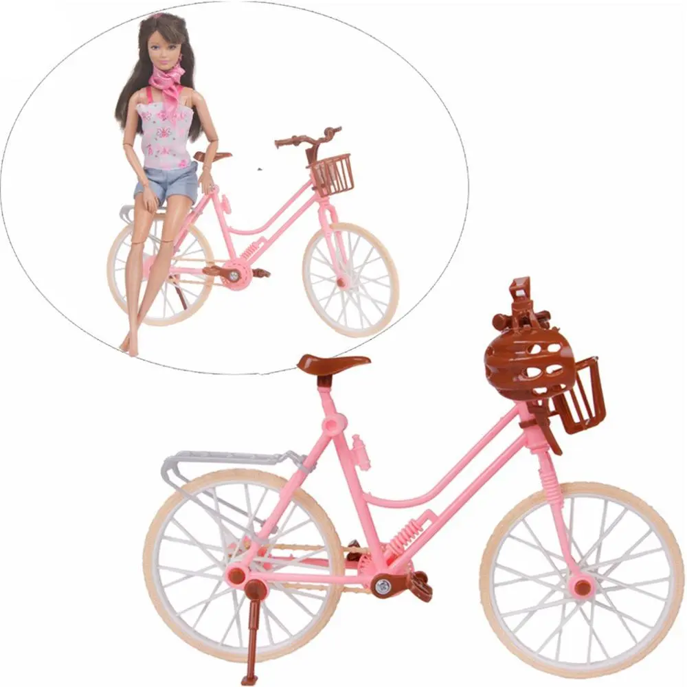 Mixed Doll Accessories Shoe Rack Pink Bed Bike Bag Sofa Dresser Display Doll Holder Dollhouse Furniture for 30cm Girl Doll Toy