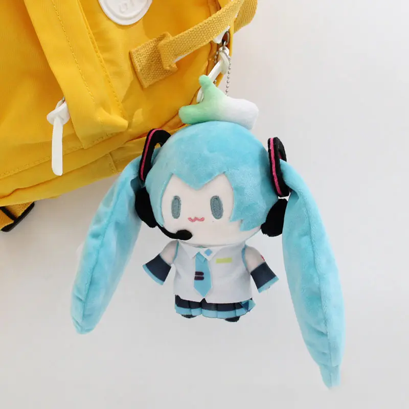 Hatsune Miku Doll Key Chain Car Cute Plush Doll Anime Peripheral Doll Japanese Anime Character Gift Cute Ornament Gifts