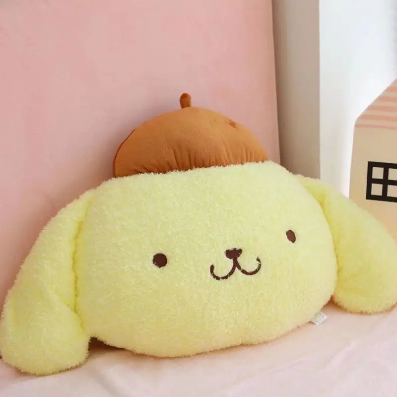 Sanrio Kawaii Pom Pom Purin Plush Toy Stuffed Animals Dog Soft Pillow Pompompurin Doll Cute Room Decor Anime Peluche Toy Gift