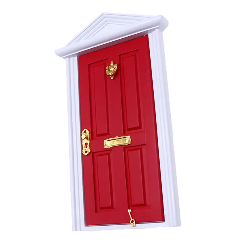 4Pcs/set 1:12 Dollhouse Hardware Miniature Metal Door Knocker Set Furniture DIY Doll House Accessories