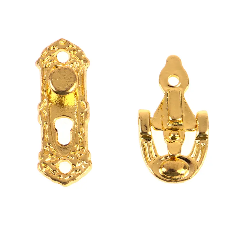 4Pcs/set 1:12 Dollhouse Hardware Miniature Metal Door Knocker Set Furniture DIY Doll House Accessories