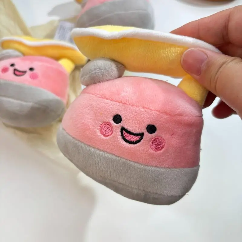 Cartoon Clothes Iron Plush Toy Keychain Cartoon Steam Iron Soft Stuffed Doll Pendant Car Key Ring Backpack Bag Decor Kid Gift