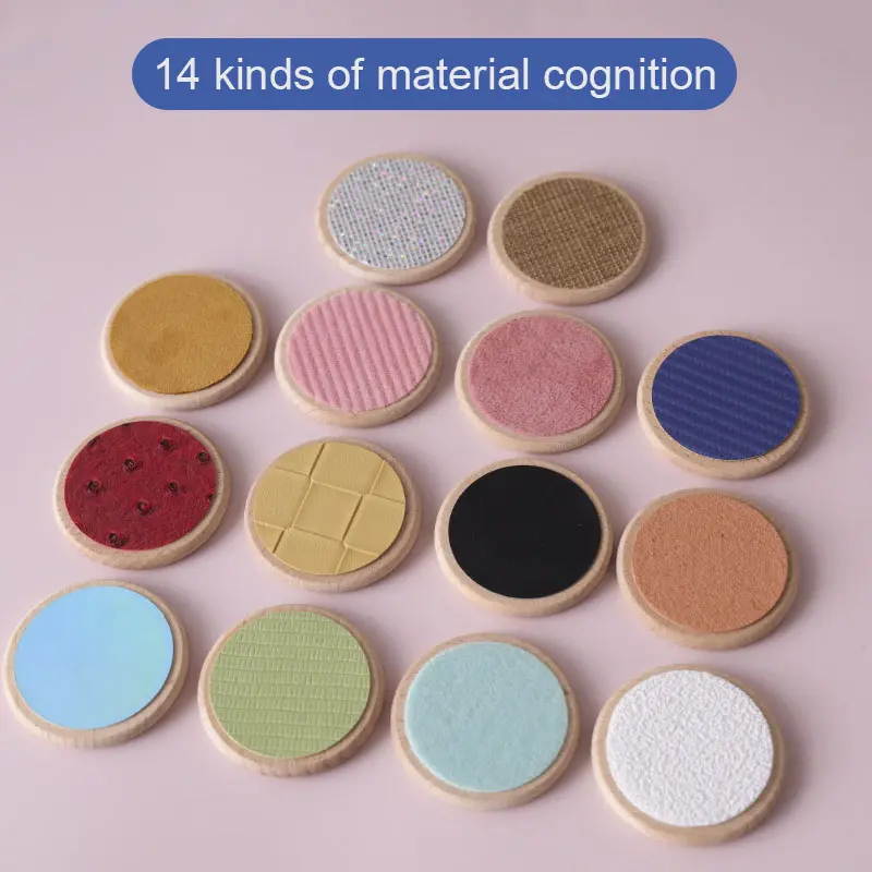 Children Montessori Sensory Toys Tactile Board Matching Game Tactile Classification Color Cognition Memory Training Kids Toys