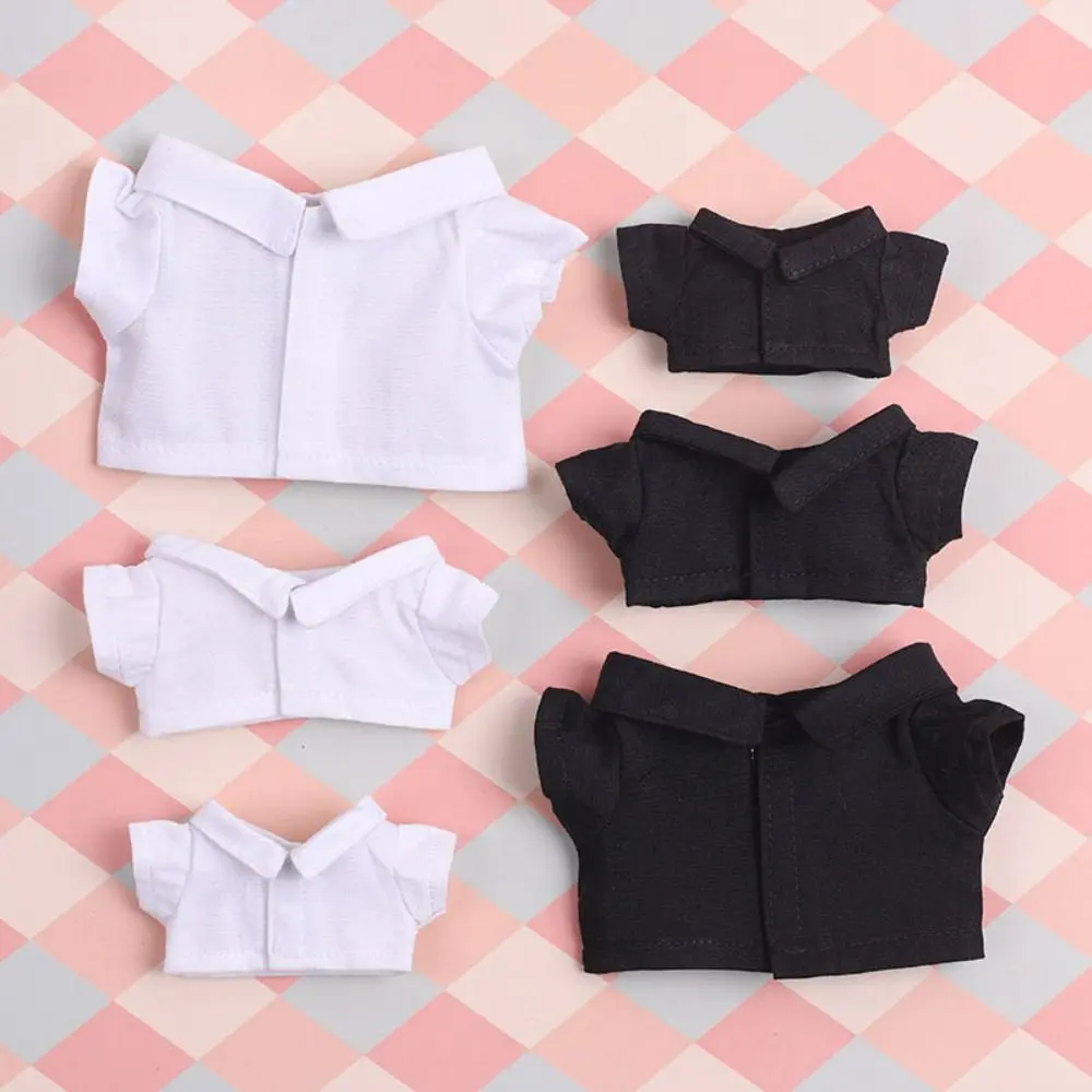 15/20cm Cotton Doll Clothes Stripe Shirt Mini Clothes For Cotton Stuffed Dolls Toys Dolls Accessories Idol Doll Outfit T-shirt