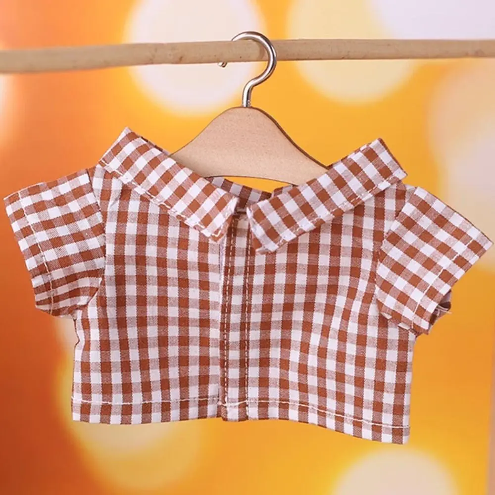 15/20cm Cotton Doll Clothes Stripe Shirt Mini Clothes For Cotton Stuffed Dolls Toys Dolls Accessories Idol Doll Outfit T-shirt