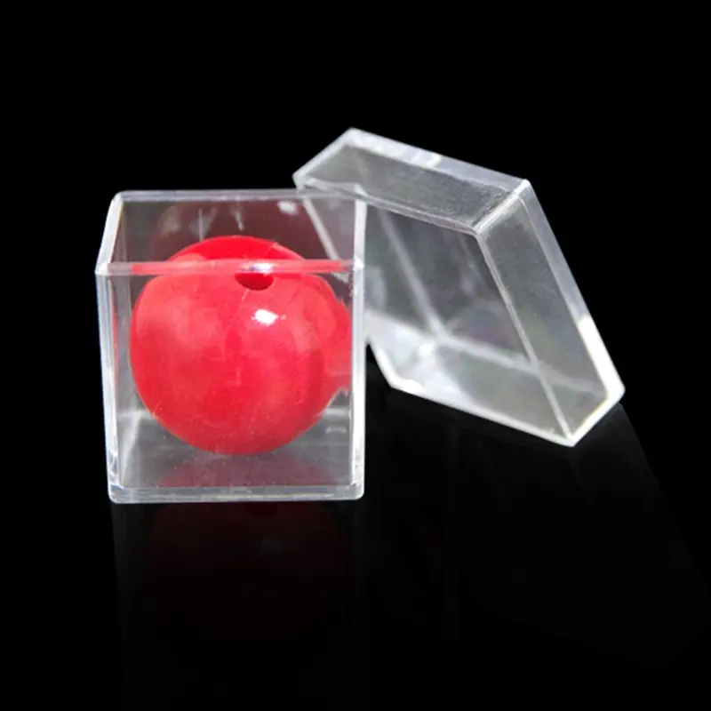 Classic Magic Toy Magical Ball into Box Space Shift Magic Props Novelty Gag for Kids Adult Close-up Trick Prop Magic Kit