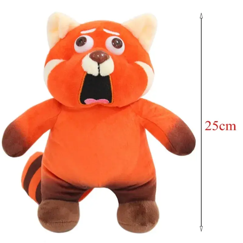 25cm Disney Kawaii Pixar Turning Red Panda Plush Doll Toys Mei Turning Red Bear Peripheral Stuffed Doll Birthday Gift For Girls