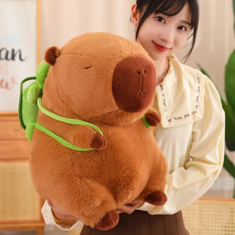 Hot Capybara Plush Fluffty Toy Kawaii Chubby Cute Doll Stuffed Animals Soft Gift  For Kid