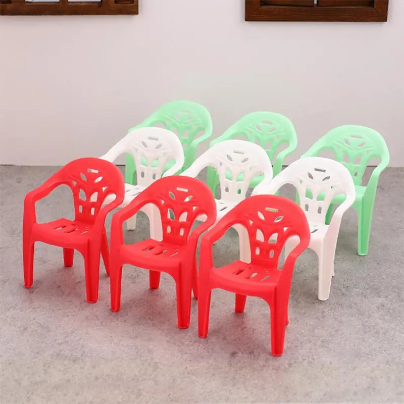4PCS Doll House Miniature Simulation Armchair Plastic Chair Room Furniture Decor For 1/6 Dollhouse Accessories