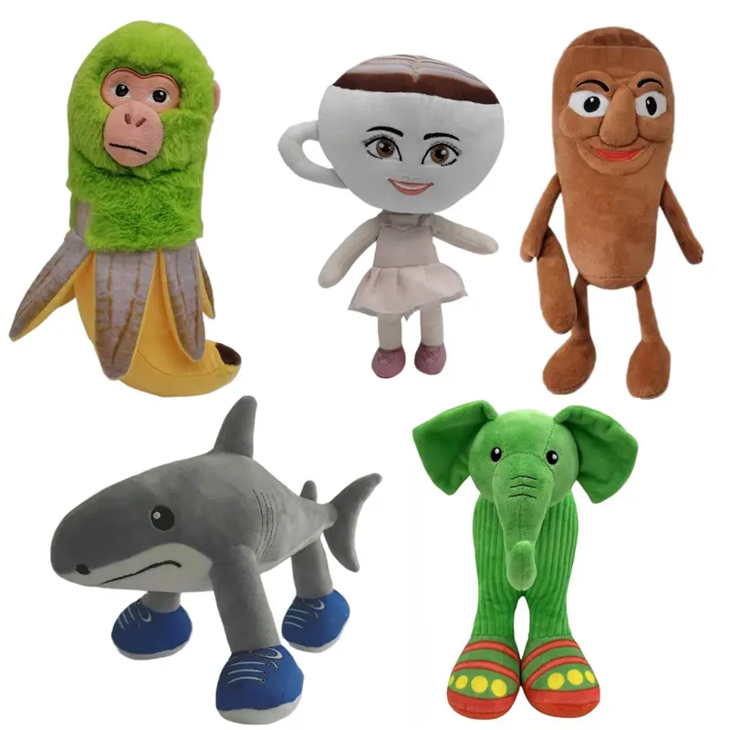 Tung Sahur & Tralalero Shark Plush Doll - Meme Stuffed Toy Gift for Adults Teens Birthday Collection