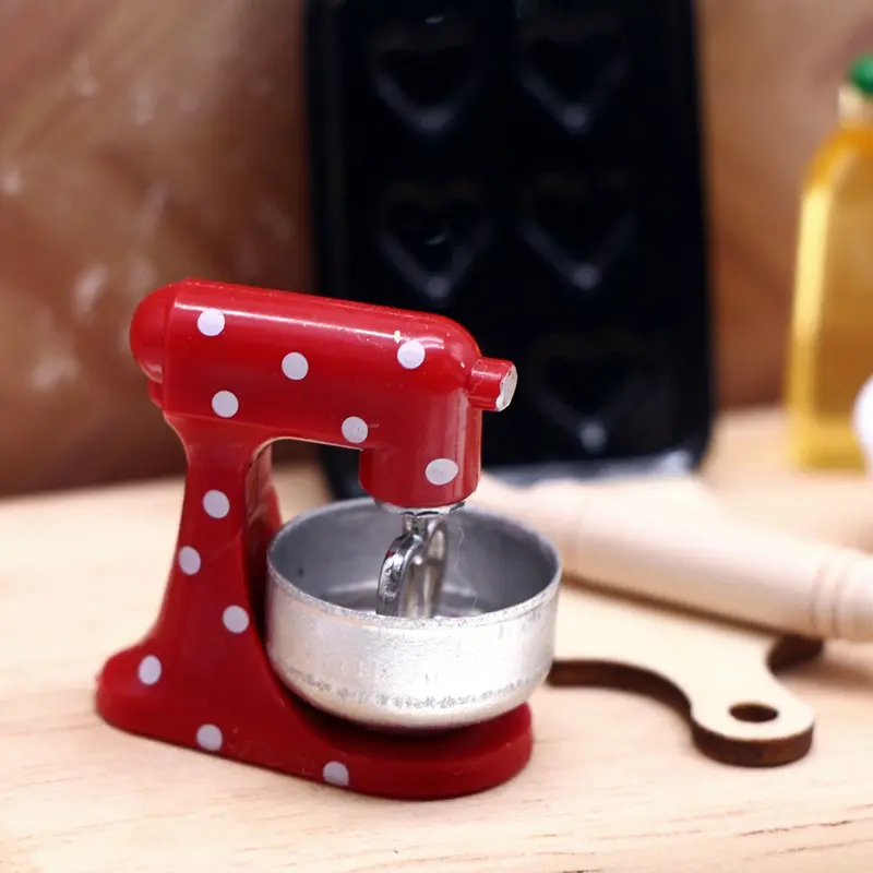1:6 1:12 Dollhouse Miniature Kitchen Modern Mixer Model Furniture Accessories Toys Dollhouse Miniature Accessories Blender