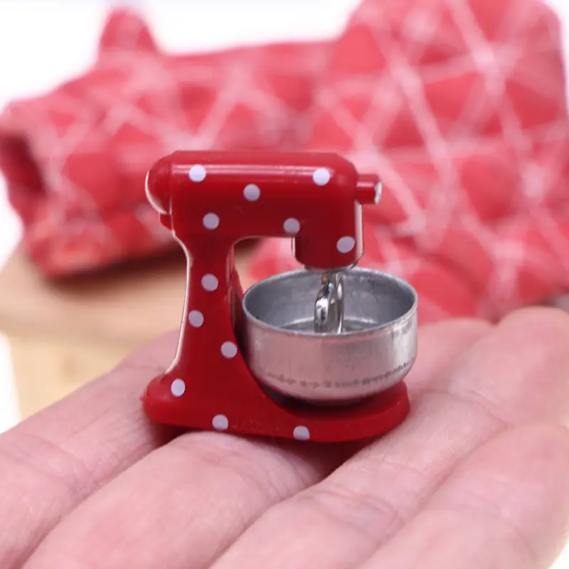 1:6 1:12 Dollhouse Miniature Kitchen Modern Mixer Model Furniture Accessories Toys Dollhouse Miniature Accessories Blender