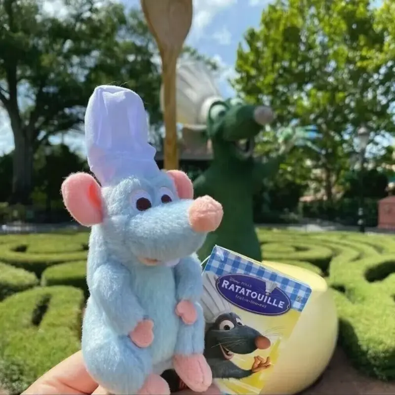 Kawaii Ratatouille Remy Chef Doll Plush Toys Anime Figure Disney Cooking Mouse Magnetic Sitting Shoulder Decoration Girl Gift