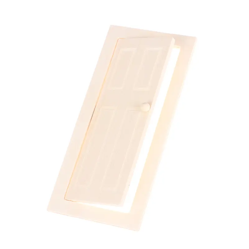 1PCS 1/12 Scale Miniature Interior Wooden Door Furniture Accessories For DIY Doll House Decorations Kids Toys Gift