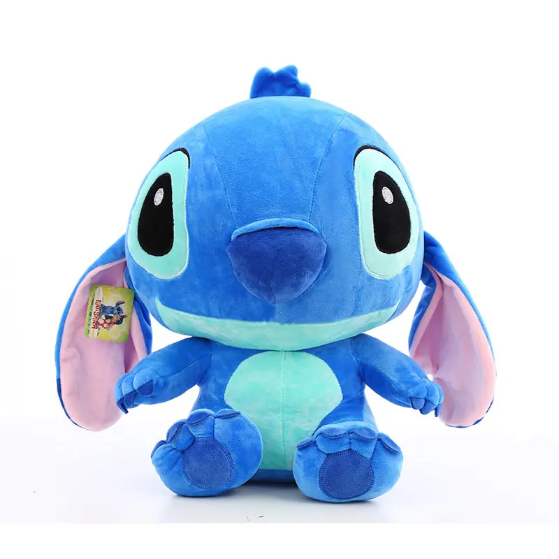 Disney Cartoon Kawaii Stitch Plush Toy Angel Plush Room Decoration Pillow Girls Christmas Birthday Gift Stitch Disney 35cm