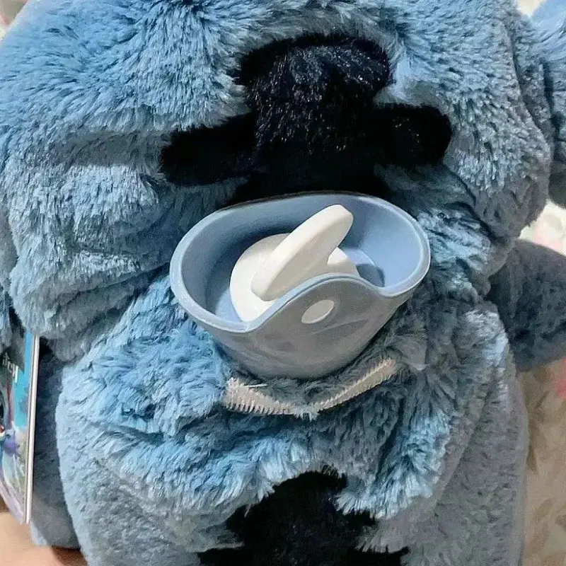 New Disney Stitch Angel Lotso Plush Hand Warm Bottle Hot Water Bottles Winter Portable Warm Hand Bag Toys Christmas Gift